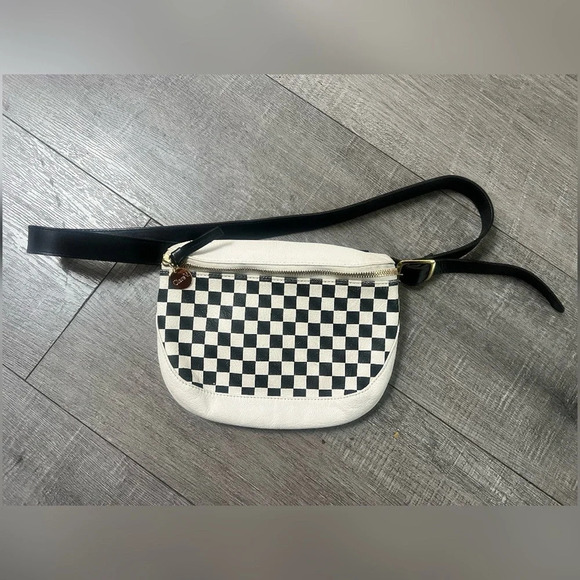 Clare V. Black Checkers Fanny Pack RARE Sold OUT - Picture 1 of 5